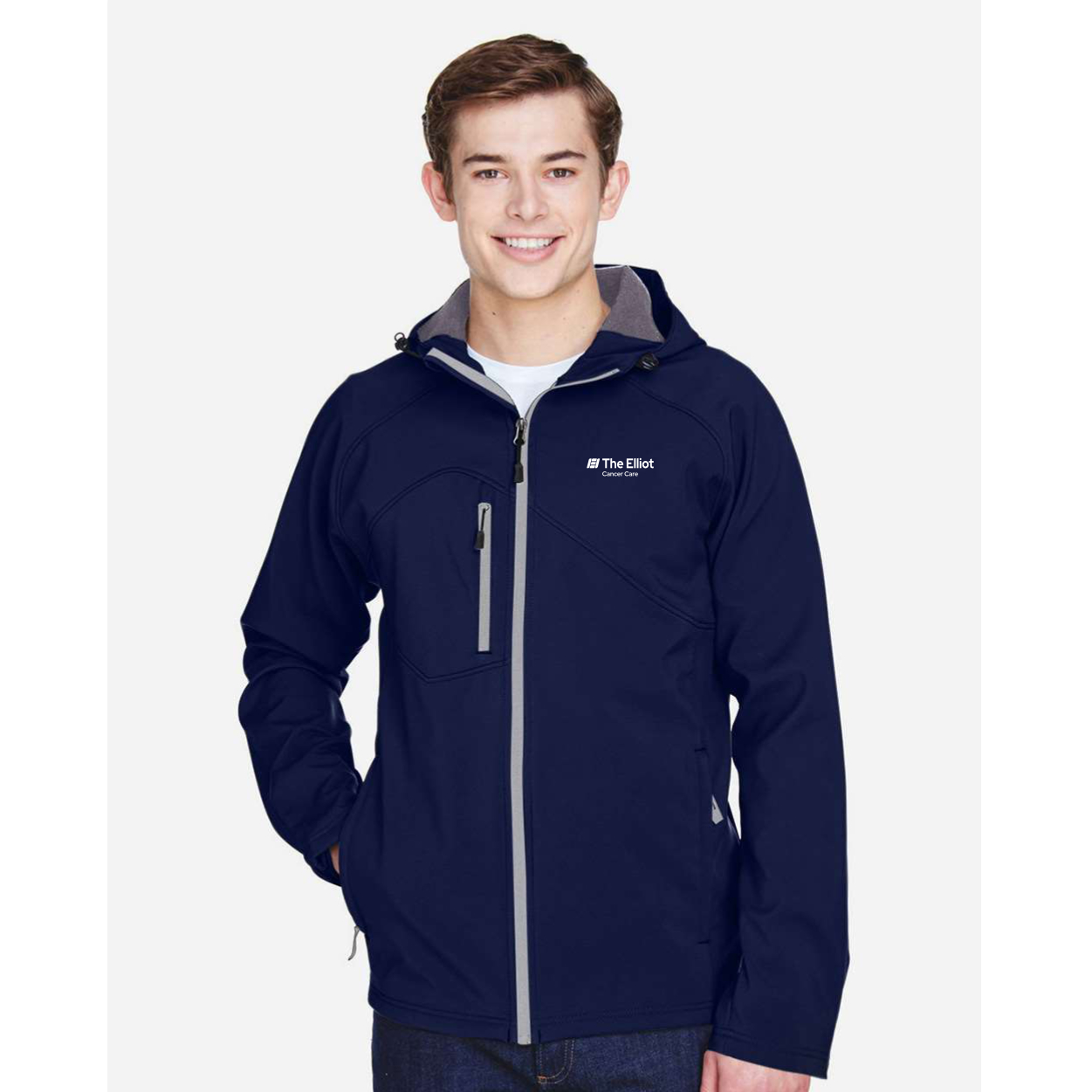 North End Prospect Two-Layer Fleece Bonded Soft Shell Hooded Jacket